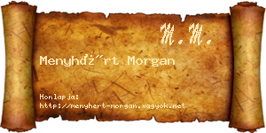 Menyhért Morgan névjegykártya